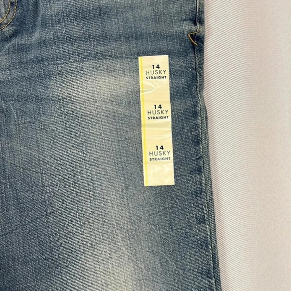 Cat & Jack Straight Leg Adjustable Waist Jean Size 14 Husky NWT - Picture 8 of 9